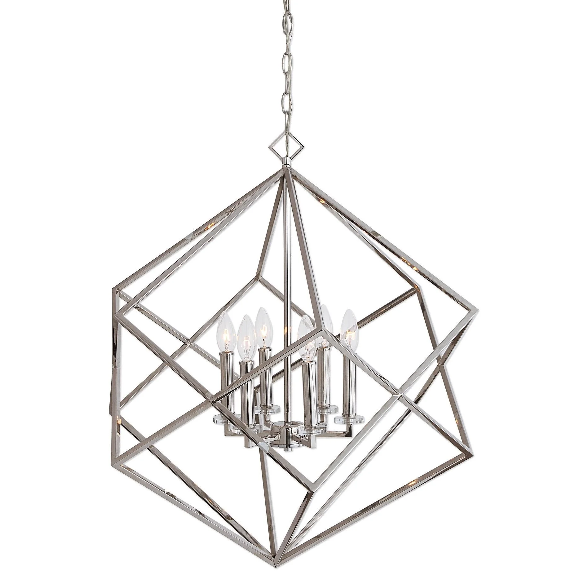 Uttermost Lighting Fixtures Pendant Lights 22122 Euclid 6 Light